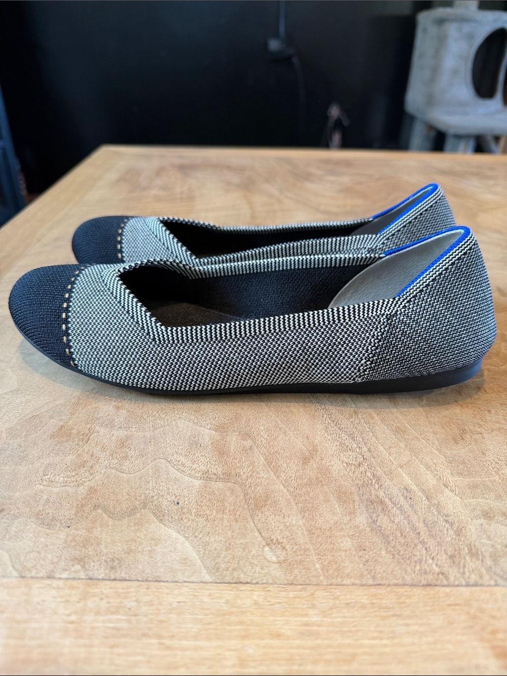 Rothy’s The Round Toe Flats Cap Toe Size 7.5 - Picture 6 of 8